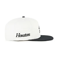 Men's '47 White/Black Houston Astros Foundation Captain Snapback Hat