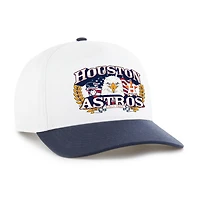 Casquette ajustable pour homme « 47 » blanche et marine Houston Astros Americana Eagle Hitch