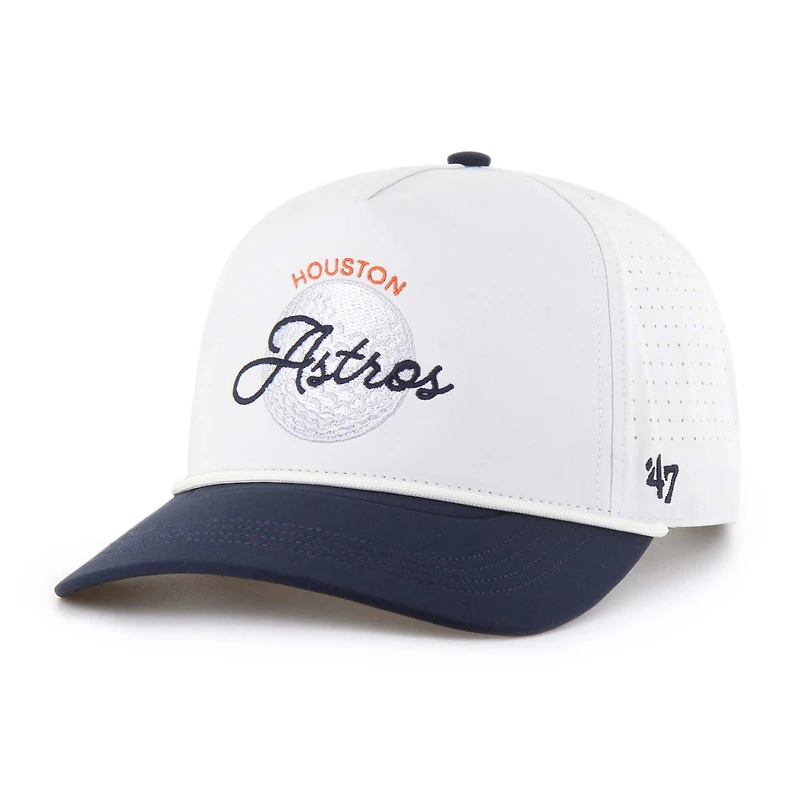 Men's '47 White/Navy Houston Astros Gimmie Golf Hitch Rope Adjustable Hat