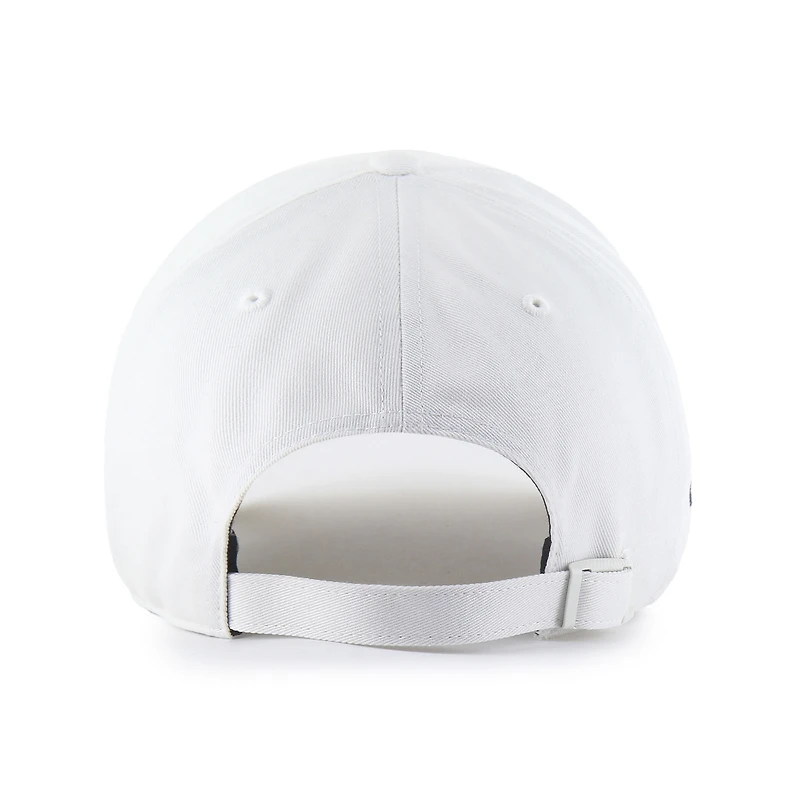 Men's '47 White Houston Astros Foundational Pinch Offside Adjustable Hat