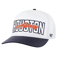 Men's '47 White Houston Astros Lineman Hitch Adjustable Hat
