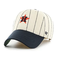 Casquette ajustable '47 x Rawlings Natural/Navy Houston Astros à rayures fines Clean Up pour homme
