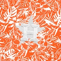 Men's Antigua Orange Houston Astros Resort Button-Up Shirt