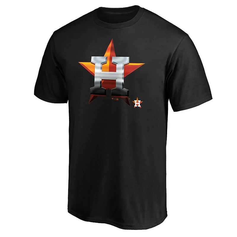 T-shirt noir pour homme avec mascotte Midnight des Astros de Houston
