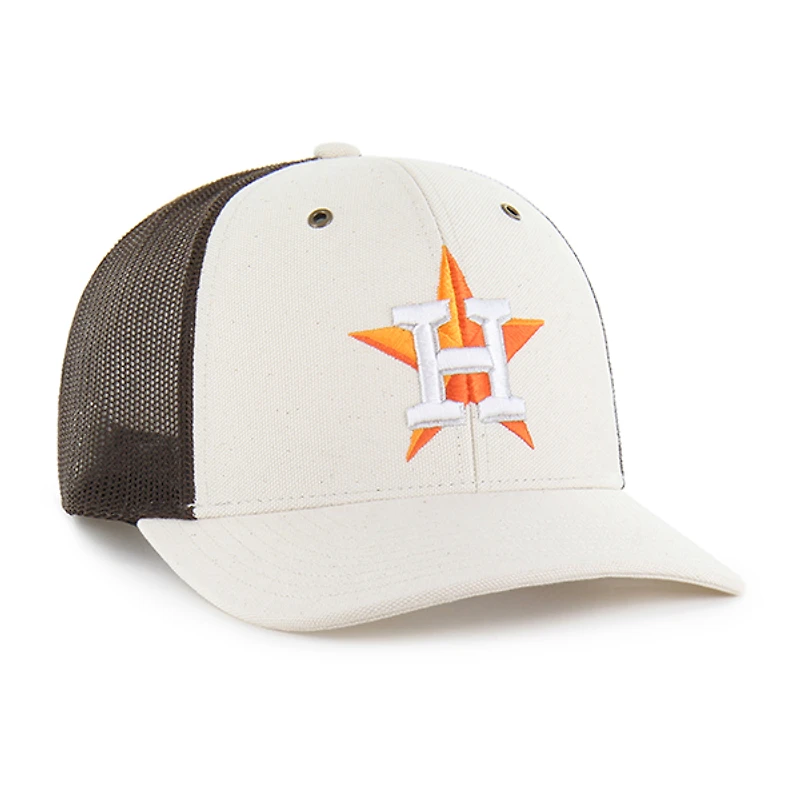 Casquette trucker ajustable Carhartt x '47 pour homme, couleur naturelle/marron, Houston Astros.