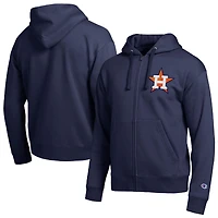 Men's Champion Navy Houston Astros All-Star Full-Zip Hoodie
