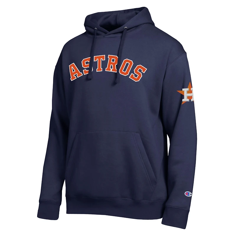 Sweat à capuche Champion bleu marine pour homme, logo All Star des Houston Astros