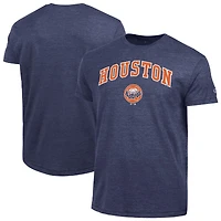 Men's Champion  Navy Houston Astros Cooperstown Wordmark Lockup Tri-Blend T-Shirt