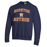 Men's Champion  Navy Houston Astros Heart & Soul Powerblend Sweatshirt