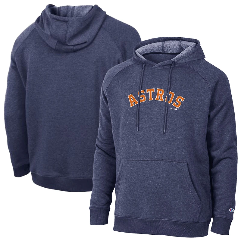 Men's Champion  Navy Houston Astros Triumph Tri-Blend Raglan Hoodie