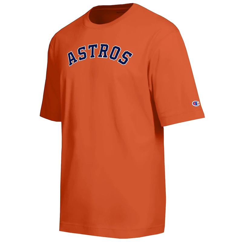Men's Champion Orange Houston Astros All Star Chenille Wordmark T-Shirt
