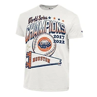 Men's Champion  White Houston Astros Winning Tradition Cooperstown Tri-Blend T-Shirt