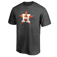 Men's  Charcoal Houston Astros Official Logo T-Shirt
