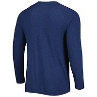 Concepts Sport - T-shirt Henley à manches longues et raglan Houston Astros Inertia pour homme, bleu marine