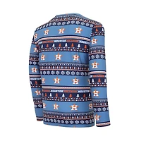 Ensemble pull moche à manches longues et pantalon Concepts Sport bleu marine Houston Astros pour homme