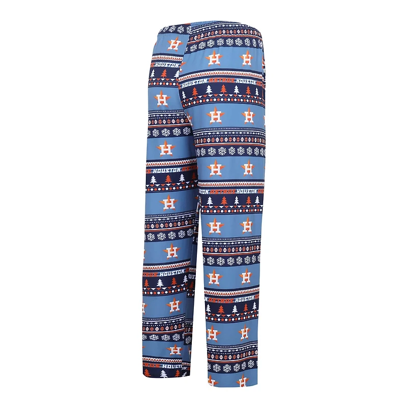 Ensemble pull moche à manches longues et pantalon Concepts Sport bleu marine Houston Astros pour homme