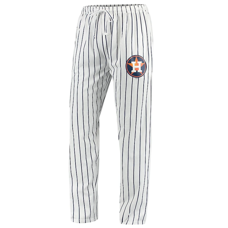 Pantalon de détente Houston Astros Vigor Concepts Sport pour homme, blanc/bleu marine