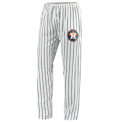 Pantalon de détente Houston Astros Vigor Concepts Sport pour homme, blanc/bleu marine
