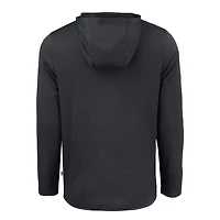 Men's Cutter & Buck Black Houston Astros Coastline Epic Comfort Recycled Eco Hoodie Long Sleeve T-Shirt