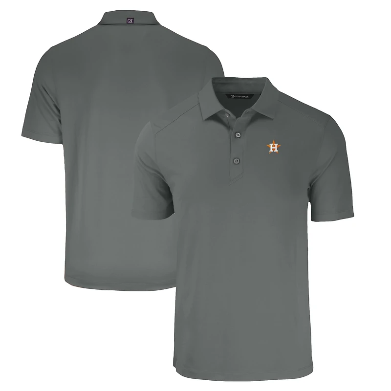 Polo recyclé Cutter & Buck gris Houston Astros Forge Eco Stretch pour homme