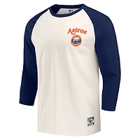 Collection Darius Rucker pour hommes par Fanatics Bleu marine/blanc Houston Astros Cooperstown T-shirt raglan à manches 3/4