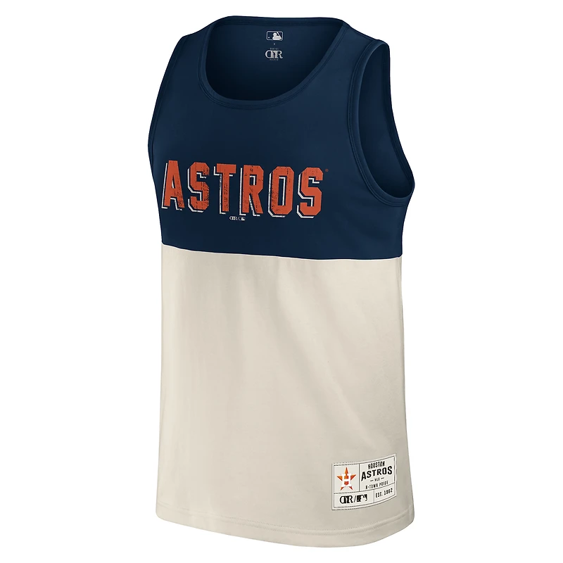 Men's Darius Rucker Collection by Fanatics Navy Houston Astros Colorblock Tank Top
