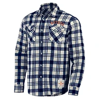 Collection Darius Rucker pour hommes par Fanatics Chemise boutonnée en flanelle à carreaux Houston Astros bleu marine