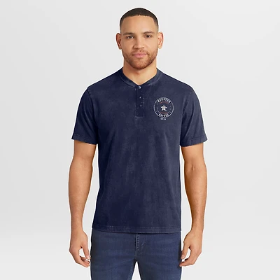 Men's Darius Rucker Collection by Fanatics  Navy Houston Astros Washed Henley Shirt
