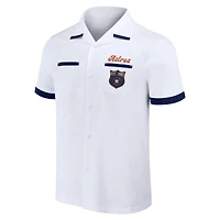 Collection Darius Rucker pour homme par Fanatics - Chemise blanche Houston Astros Bowling boutonnée