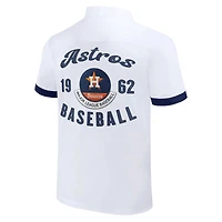 Collection Darius Rucker pour homme par Fanatics - Chemise blanche Houston Astros Bowling boutonnée