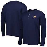 T-shirt à manches longues pour homme Dunbrooke Houston Astros bleu marine Maverick