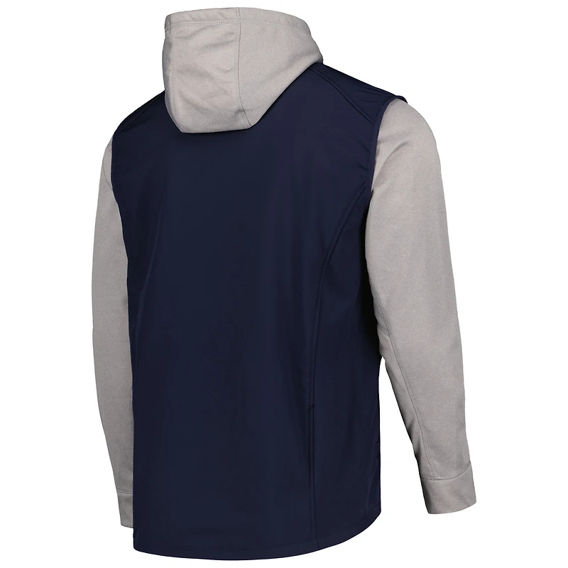 Men's Dunbrooke Navy/Heather Gray Houston Astros Alpha Full-Zip Jacket