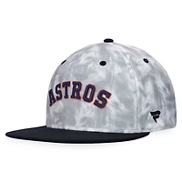Men's Fanatics Black/White Houston Astros Smoke Dye Fitted Hat