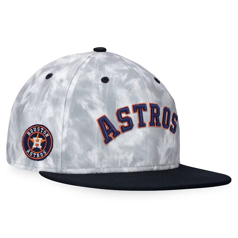 Casquette ajustée à teinture fumée Houston Astros Fanatics noir/blanc pour hommes