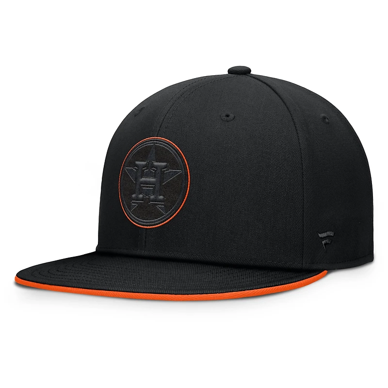 Casquette snapback brillante noire Houston Astros pour homme de Fanatics