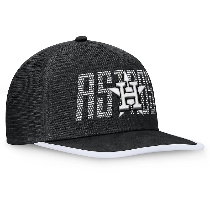 Men's Fanatics  Black Houston Astros Let's Glow Line Drive Snapback Hat