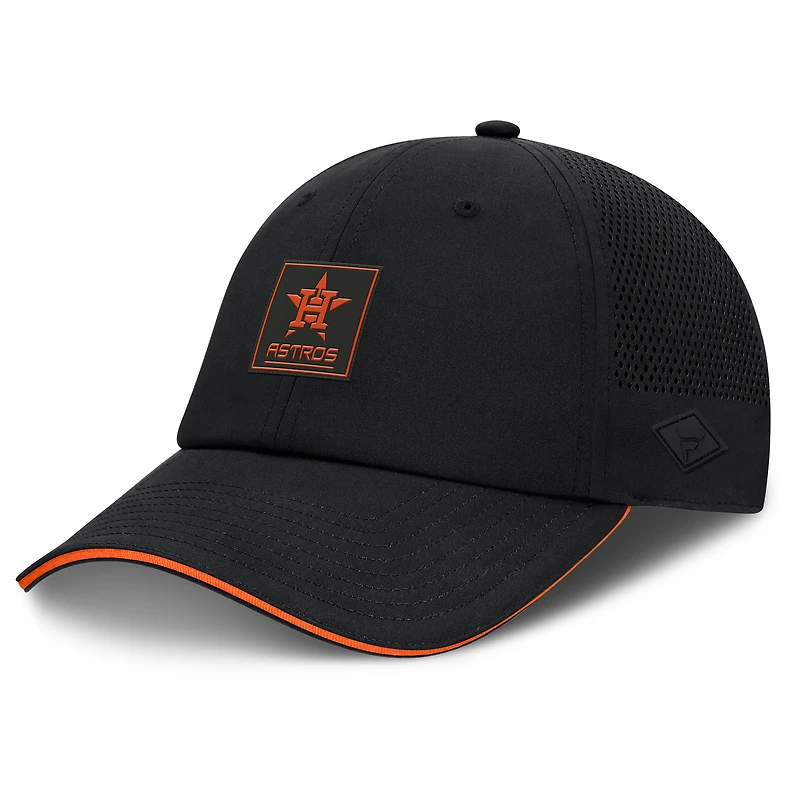 Casquette ajustable noire Houston Astros Level Up Driver Fanatics pour homme
