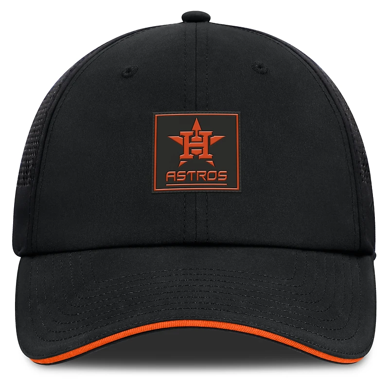 Casquette ajustable noire Houston Astros Level Up Driver Fanatics pour homme