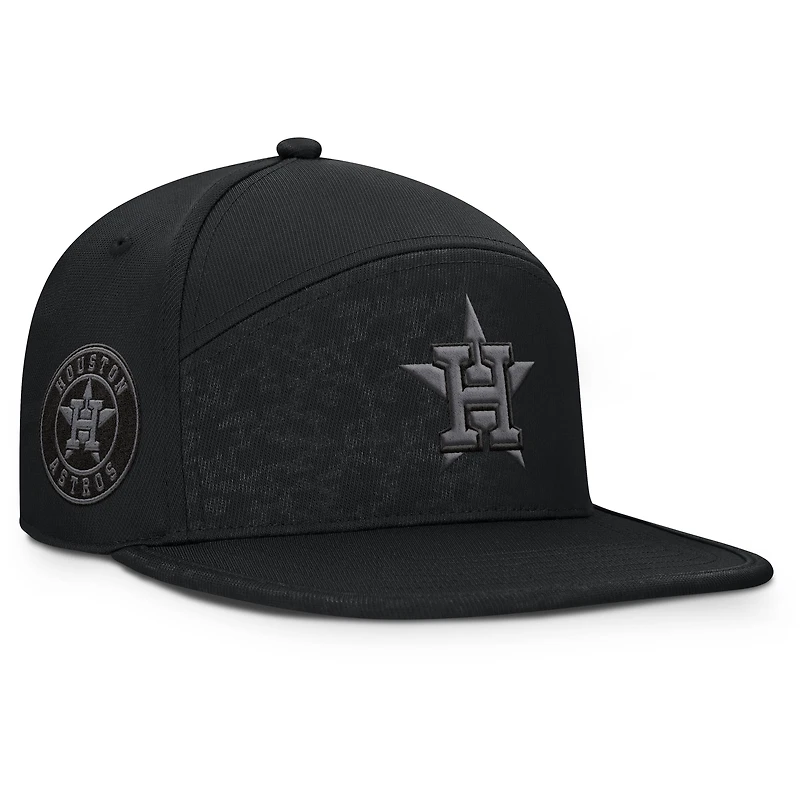 Men's Fanatics Black Houston Astros Platoon Adjustable Hat