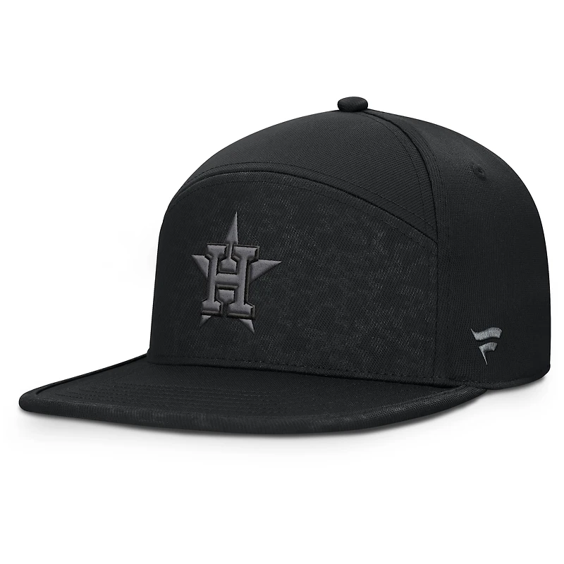 Men's Fanatics Black Houston Astros Platoon Adjustable Hat