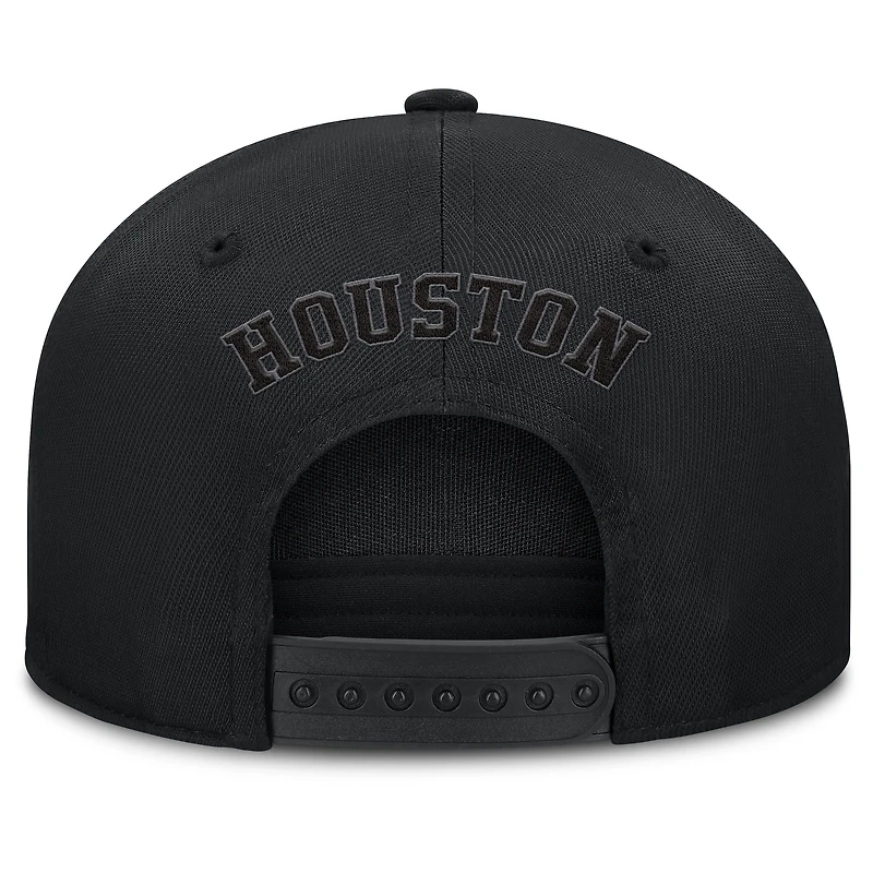 Men's Fanatics Black Houston Astros Platoon Adjustable Hat