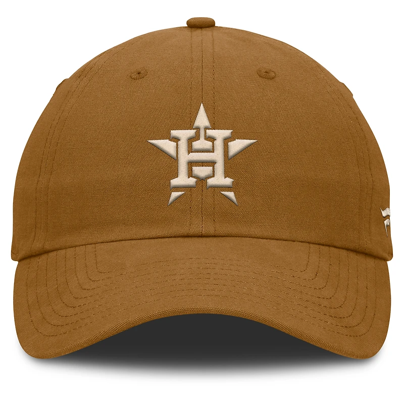 Men's Fanatics Brown Houston Astros Act Natural Chopper Adjustable Hat