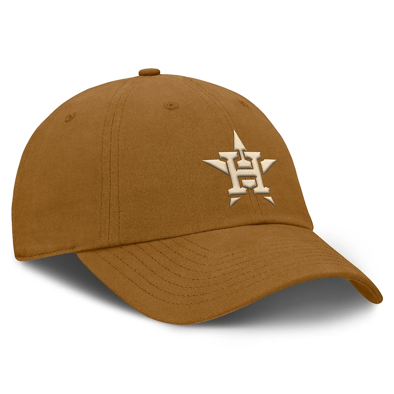 Men's Fanatics Brown Houston Astros Act Natural Chopper Adjustable Hat