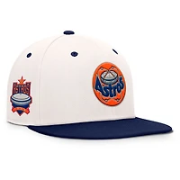 Casquette ajustée Fanatics pour homme, crème/bleu marine