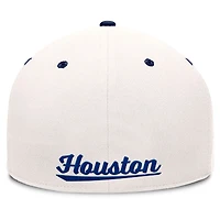 Men's Fanatics Cream/Navy Houston Astros Unit Fitted Hat