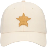 Men's Fanatics Cream Houston Astros Front Office Leather Patch Adjustable Hat