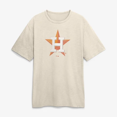Men's Fanatics Cream Houston Astros Stadium Slub T-Shirt