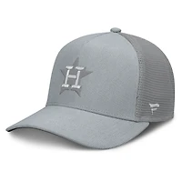 Casquette trucker ajustable Fanatics grise Houston Astros en velours côtelé.