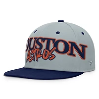Men's Fanatics Gray Houston Astros Jersey Twill Fitted Hat