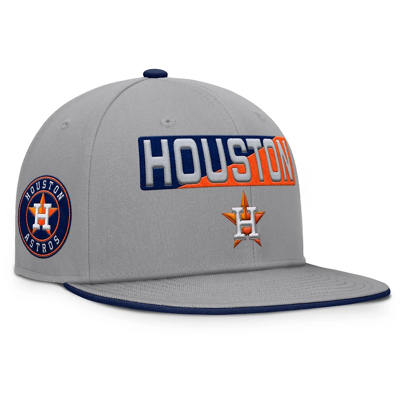 Men's Fanatics Gray Houston Astros Punchout Snapback Hat